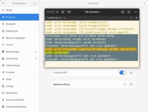 Abbildung 2: Mit dem entsprechenden Dispatcher-Skript startet NetworkManager bei der Einwahl in ein bestimmtes WLAN automatisch eine VPN-Verbindung.