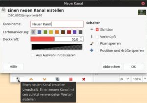 Abbildung 2: Der Dialog <span class="ui-element">Neuer Kanal</span> erlaubt Ihnen, die <span class="ui-element">Kanaleigenschaften</span> zu definieren, die Sie sp&auml;ter jederzeit bearbeiten d&uuml;rfen.