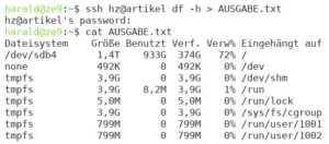 Abbildung 6: Wer einen entfernten Host &uuml;berwacht, dem hilft die Abfrage von Betriebsparametern per SSH.