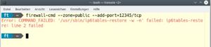 Abbildung 7: Den hier gezeigten Fehler lie&szlig; sich unter Debian nicht umgehen. Ubuntu zeigte dieses Verhalten dagegen nicht.