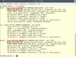 Abbildung 7: OpenSuse bringt denselben Rechner auch zweimal ins gleiche Netz.