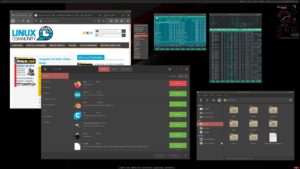 Abbildung 7: Bei den kleineren Desktops und Fenstermanagern (hier: Openbox) steht noch Bastelarbeit an: Je nach Konfiguration werden Icons und Schaltelemente vergrößert, Texte aber nicht. Das ergibt ein sehr ungleichmäßiges Bild.