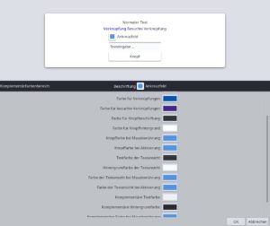 Abbildung 11: Farben betreffen in Plasma-Themes meist nur die Textelemente. Die Hintergrundfarben werden oft vollständig von den eingebetteten Grafiken überdeckt.
