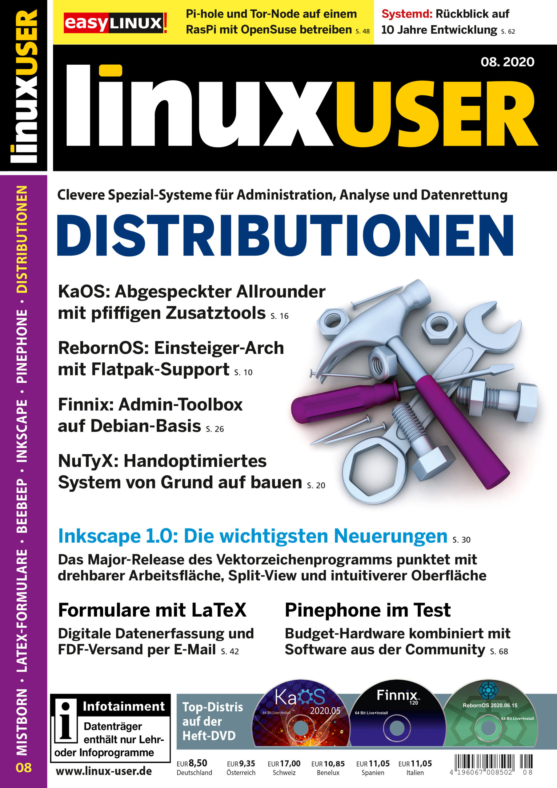 Heftcover LinuxUser 08/2020