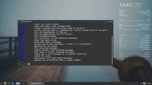 Abbildung 2: Beim Paketmanager Cards handelt es sich um eine Eigenentwicklung des NuTyX-Teams. Der Befehl <code>cards --help</code> verr&auml;t seine Bedienung.