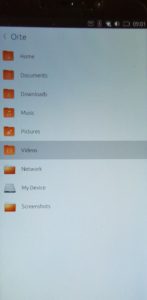 Abbildung 4: Der Dateimanager von Ubuntu Touch &uuml;berzeugte mit guter &Uuml;bersicht und Bedienbarkeit. Bei Mobian brauchen Sie an dieser Stelle einen Stylus, bei PmOS lie&szlig; sich der Dateimanager derzeit kaum benutzen.