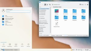 Abbildung 7: Bei der Ausf&uuml;hrungsgeschwindigkeit stellten wir auch auf &auml;lterer Hardware keinen merkbaren Unterschied zwischen dem schlanken Fenstermanager JWM und dem etwas ressourcenhungrigeren KDE Plasma fest.