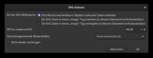 Abbildung 10: Der neue Importdialog f&uuml;r SVG spiegelt die aktuellen M&ouml;glichkeiten wider, die der Standard bietet.