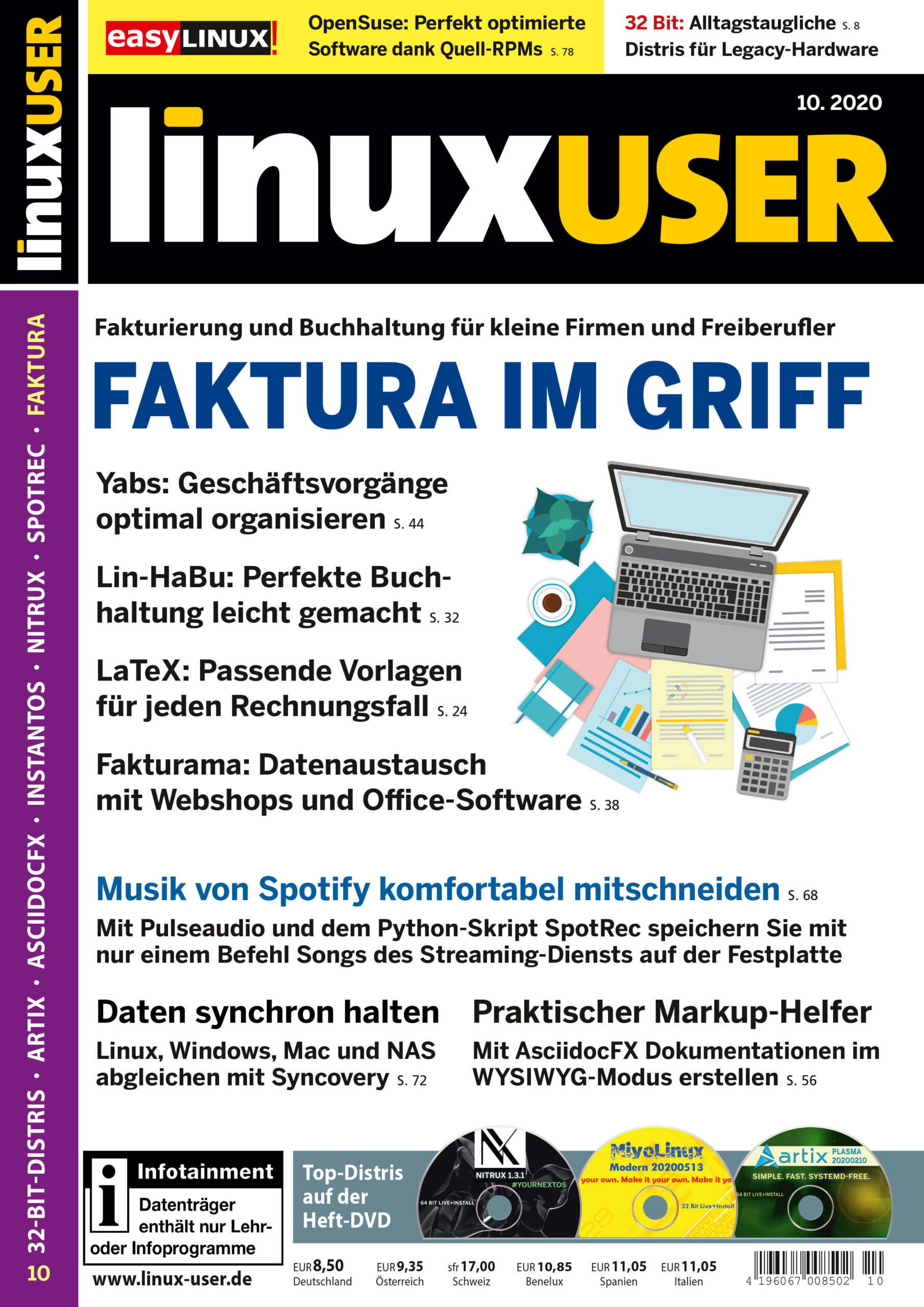 Heftcover LinuxUser 10/2020