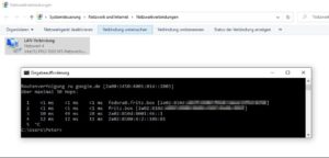 Abbildung 8: Auch ein Windows-10-Rechner &uuml;bernimmt das Router Advertisement von <code>fedora0</code>.
