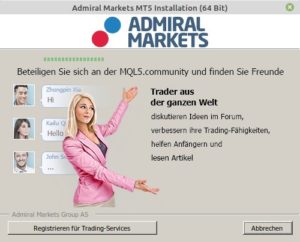 Abbildung 1: MetaTrader wird &uuml;ber eine je nach Broker angepasste grafische Setup-Routine installiert.