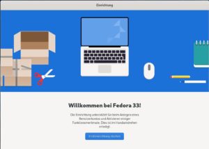 Abbildung 1: Gnome&nbsp;3.38 hei&szlig;t den Anwender mit einer neuen Seite willkommen und nimmt ihn mit auf eine Tour durch die Oberfl&auml;che.