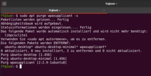 Abbildung 1: Ein Grund f&uuml;r den Ersatz von WPA&nbsp;Supplicant sind seine &uuml;berbordenden Abh&auml;ngigkeiten. So rei&szlig;t es beim Entfernen unter Ubuntu unter anderem auch das Metapaket <span class="ui-element">ubuntu-desktop</span> mit sich.