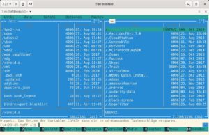 Abbildung 1: Zwei-Panel-Dateimanager wie hier der Midnight Commander erleichtern das Hantieren mit großen Datenbeständen.