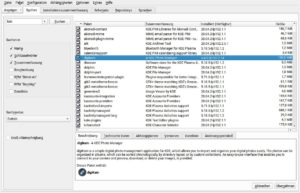 Abbildung 3: Die OpenSuse-Software-Verwaltung bietet in einer logisch aufgebauten Oberfläche zahllose Funktionen. Dass sich Einsteiger angesichts ihres Umfangs anfangs überfordert fühlen, ist bei der Ausrichtung als Expertenwerkzeug nicht ganz zu vermeiden.