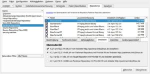 Abbildung 7: Je mehr eingebundene Repositorys, desto mehr Versionen eines Pakets. Der gleichnamige Reiter zeigt die installierte Fassung (oben mit Haken) sowie alle Alternativen samt Herkunfts-Repository.