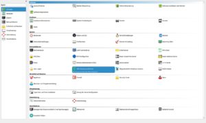 Abbildung 9: Das Konfigurationswerkzeug YaST deckt in OpenSuse 15.2 ein weites Spektrum ab, von der für jeden Benutzer wichtigen Software-Verwaltung bis hin zu Expertenaufgaben wie dem Einrichten eines Mailservers.