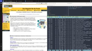 Abbildung 2: Im Split-Modus stellt die Material Shell immer zwei Anwendungen Seite an Seite nebeneinander dar.
