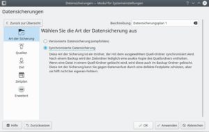 Abbildung 3: Neben versionierten Backups bietet Kup auch ein synchronisiertes Backup, das nach jeder Sicherung ein aktuelles Abbild des Quellordners darstellt. Löschen Sie eine Datei der Quelle, verschwindet diese auch im Ziel.