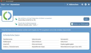 Abbildung 4: Mit der Software behalten Sie den Überblick darüber, wer zu welchem Zweck welche Daten von Ihrem Ausweis liest.