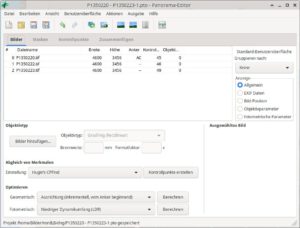 Abbildung 9: Die wichtigsten Optionen für Panoramabilder lassen sich im entsprechenden Editor schnell anpassen und so Alternativen ausprobieren.