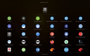 Abbildung 1: Das Startmenü des Wayfire-Desktops wirkt optisch modern und ist sehr schnell.