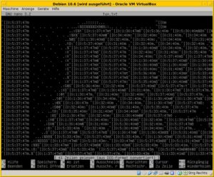 Abbildung 1: Tux in Form von ANSI-Steuercodes.