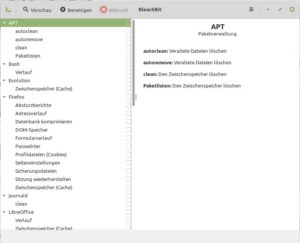Abbildung 1: Bleachbit bringt in den aktuellen Versionen eine leicht modifizierte Oberfläche mit.