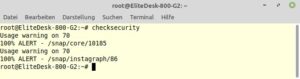 Abbildung 2: Hier meldet Checksecurity lediglich überquellende Datenträger.