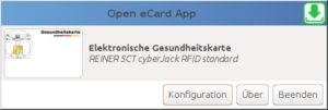 Abbildung 6: Open eCard erkennt auch Ihre deutsche elektronische Gesundheitskarte.