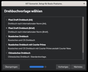 Abbildung 2: Das Dokumentenformat w&auml;hlen Sie entweder w&auml;hrend der Installation aus oder &auml;ndern es sp&auml;ter im Projekt unter <span class="ui-element">Einstellungen</span>.