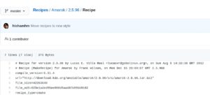 Abbildung 2: &Auml;hnlich wie im AUR von Arch Linux handelt es sich bei Rezepten unter GoboLinux um Bauanweisungen f&uuml;r Anwendungen &ndash; hier etwa f&uuml;r die ehemalige KDE-Vorzeigeanwendung Amarok.