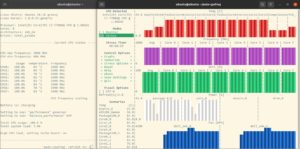 Abbildung 2: Als Dienst aktiviert, übernimmt Auto-cpufreq das Setzen des Governors. Sobald die Systemlast steigt, schaltet das Programm in den Performance-Modus.