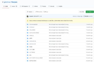 Abbildung 3: Alle Rezepte finden sich auf Github, von wo <code>Compile</code> sie herunterl&auml;dt. Die Liste enth&auml;lt rund 3700&nbsp; Eintr&auml;ge. Um einen kompletten &Uuml;berblick zu erhalten, sollten Sie sie lokal speichern.