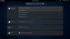 Abbildung 4: Die Entwickler von Font Manager achten darauf, das Programm optimal in den Gnome-Desktop zu integrieren. Es klinkt sich zum Beispiel in die Gnome-Suche ein.