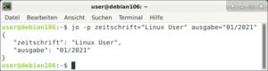 Abbildung 4: Mit Jo bauen Sie ohne großen Aufwand übersichtliche JSON-Ausgaben zusammen.