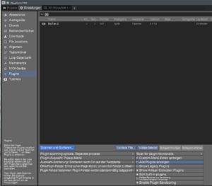 Abbildung 5: Das komplexe Plugin-Instrument BioTek2 erscheint im Plugin-Bereich der Einstellungen, sobald Sie für ein registriertes Verzeichnis auf <span class="ui-element">Scannen und Sortieren</span> klicken.