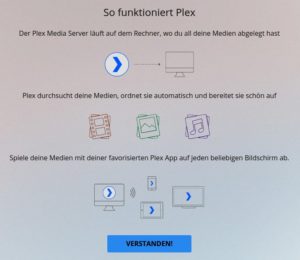 Abbildung 2: Plex ist eine beliebte Anwendung für das Verwalten von Medienbeständen. Als Appliance genügen wenige Klicks, um den Server des Diensts bereitzustellen.