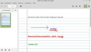 Abbildung 4: Durch den Export in das PDF-Format sind die Xournal-Dateien universell nutzbar.