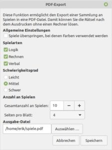 Abbildung 5: Mithilfe des PDF-Exports können Sie Dokumente zum Ausdrucken erzeugen.
