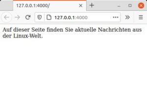 Abbildung 3: Jekyll hat hier aus dem <a href="#artRef-l2">Listing&nbsp;2</a> eine vollst&auml;ndige, wenn auch minimale Internet-Seite generiert.