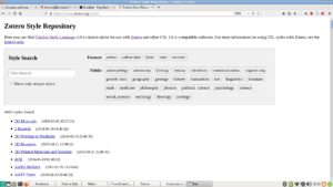 Abbildung 5: Die Zotero Style Repository enthält bereits fast 10 000 Zitierstile.