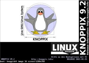 Abbildung 5: Der Bootscreen von Knoppix&nbsp;9.2.