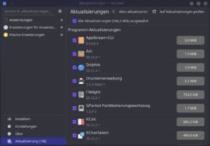 Abbildung 6: Zur Installation von Software greift Hefftor auf das bei Manjaro entwickelte grafische Pacman-Frontend Pamac zurück.