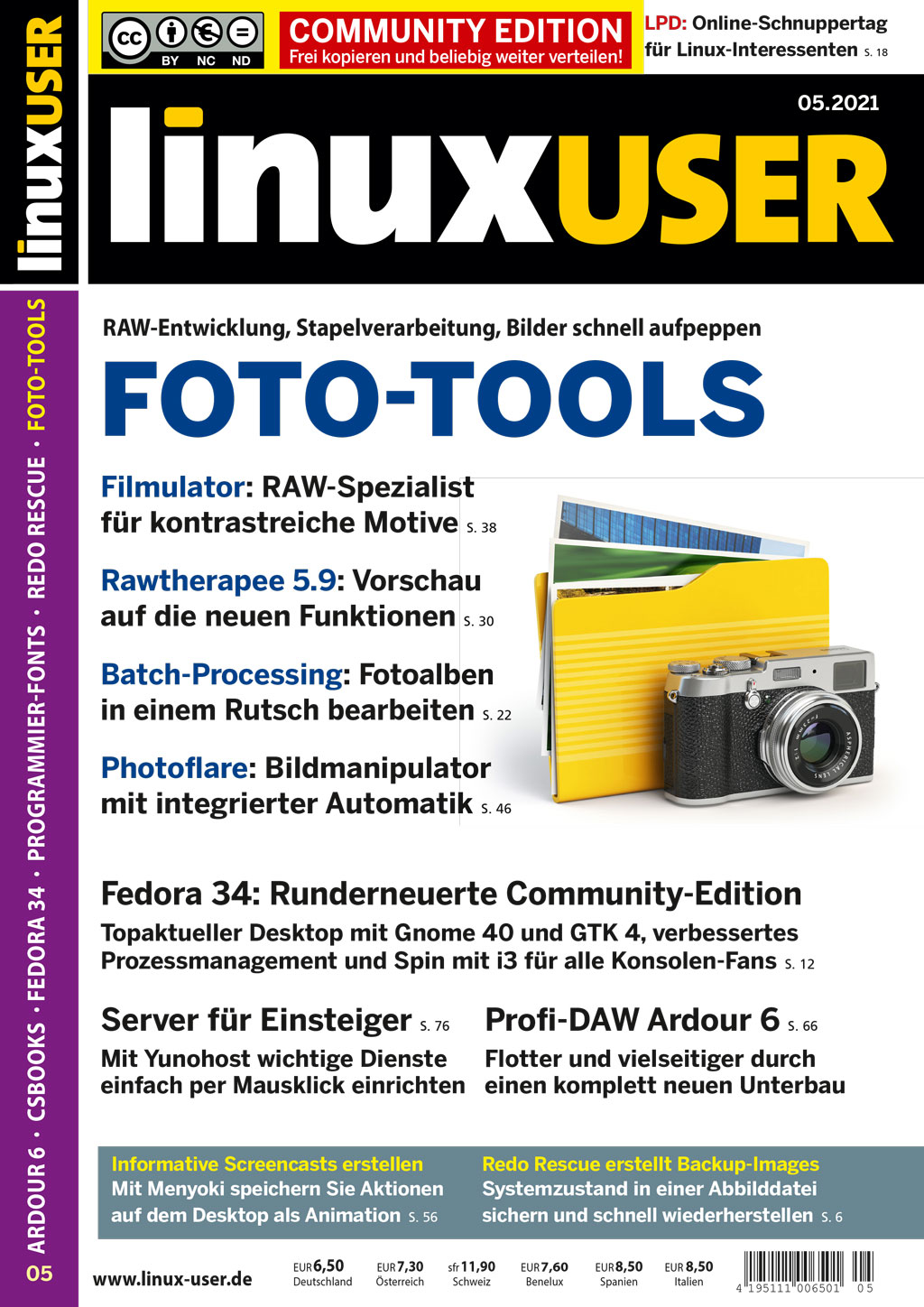 Heftcover LinuxUser Community Edition 05/2021