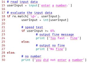 Abbildung 2: Ein If-Then-Else-Block in der Monospace-Schriftart B612 Mono.