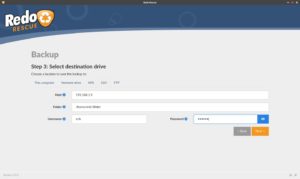 Abbildung 2: Redo Rescue sichert Daten auch auf entfernten Datentr&auml;gern und Netzwerklaufwerken.