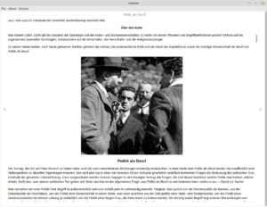 Abbildung 5: Etwas spartanischer fallen die Navigationsoptionen f&uuml;r MOBI-Inhalte aus.