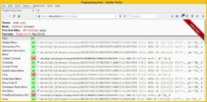 Abbildung 6: Font Compare packt alles N&ouml;tige auf eine Webseite, um Schriftarten miteinander zu vergleichen.