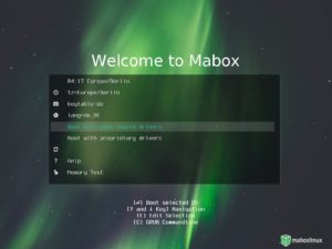 Abbildung 1: Bereits im Bootmanager Grub legen Sie neben Sprache und Lokalisation fest, ob Sie freie oder propriet&auml;re Treiber einsetzen m&ouml;chten.